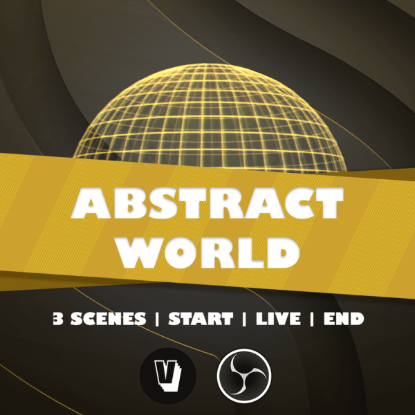 Miniature Pack overlay OBS pour Voggt Abstract World Jaune